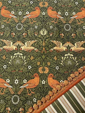 Птицы, Зелень, терракот